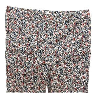 Loft Pants Womens 12 Whiten Floral All Over Print